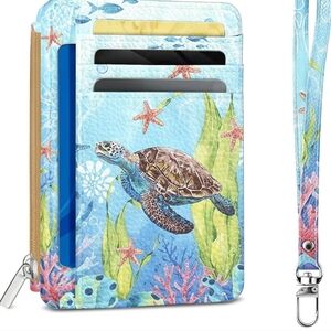 Sea Turtle Card Holder Wallet